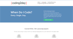 Desktop Screenshot of coding2day.com