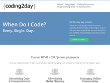 Tablet Screenshot of coding2day.com